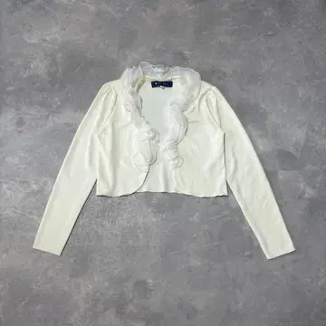 엠즈 그레이시 가디건 프릴 이소재 볼레로 숏 기장