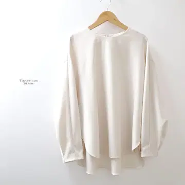 컨디션 최상 24AW 띠어리 럭스 울 루즈핏 블라우스 아이보리