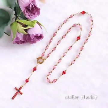 앵글리칸 로자리오 목걸이 ~Topaz Luster~