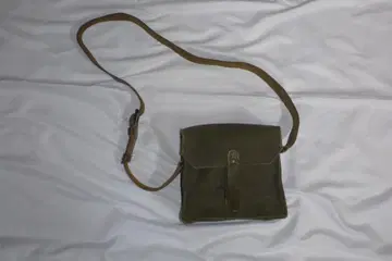 1950년대 프랑스군 캔버스 가죽 숄더백 군용 정품