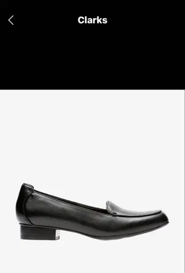 Clarks 블랙 가죽 로퍼 24.5