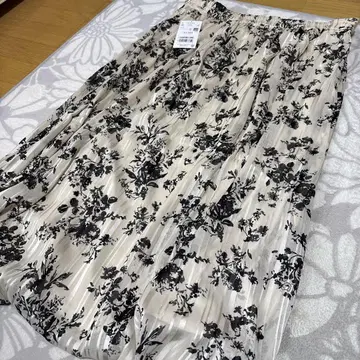 [ 청순 스타일 ] [ 빅 사이즈 ] 플라워 프린트 플레어 스커트 3L