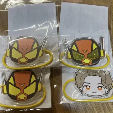 가면라이더 가브 카오카오오카오 머리끈 4종 세트