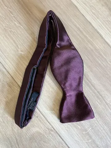 스테파노 비기 버건디 보타이 나비 넥타이 수제