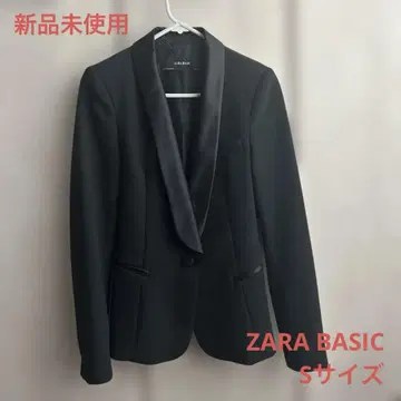 [ 미사용 새상품 ] ZARA BASIC 자켓 블랙 턱시도 XS