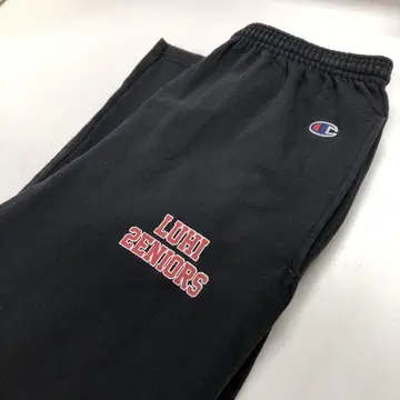 Champion 스웨트 팬츠 칼리지 로고 블랙 남성용 L