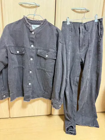 MURUA 데님 셋업 프리 사이즈