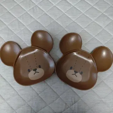 곰돌이 숲 플레이트 2개 세트