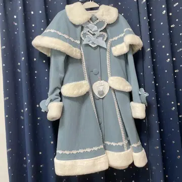 베이비더스타즈 샤인브라이트 하트 밀키 코트 앤티크 블루