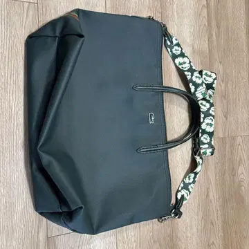 Lacoste 다크 그린 토트백