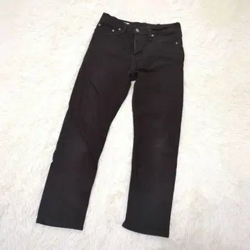 리바이스 510 빅 E (W28L32) 데님 팬츠 블랙 무지
