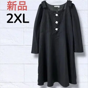 새상품 원피스 가을/겨울 빅 사이즈 3L 2XL 블랙 플러스 사이즈