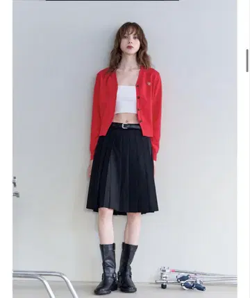 [ 가격 인하 가능 ] GENERAL IDEA 로고 스탠다드 긴팔 가디건