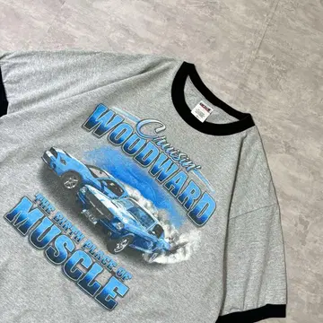 디자인 발군 90s vintage 미국차 링거 T셔츠 머스탱
