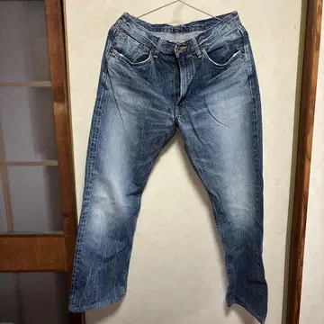 에드윈 505z 스트레이트 레그 블루 청바지