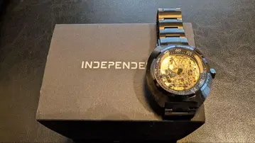 INDEPENDENT 자동 와인딩 손목시계 블랙