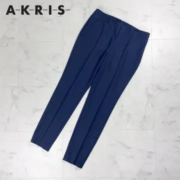 AKRIS 하이웨스트 테이퍼드 팬츠 네이비 사이즈 40*HD237