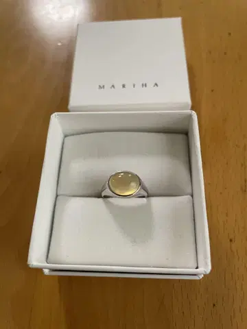 MARIHA 실버 타원형 반지 10호