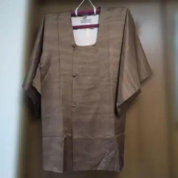 새상품급 물결 무늬 미치유키 코트 브라운