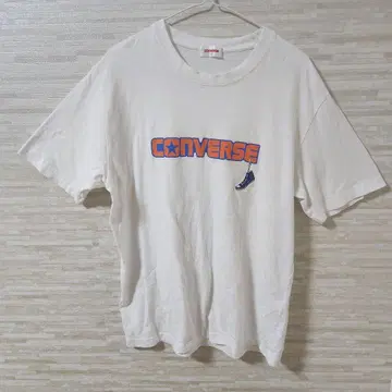 [ XL ] CONVERSE T셔츠 프린트 자수 화이트