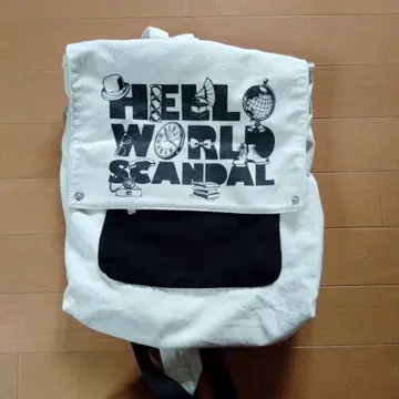 HELLO WORLD SCANDAL 백팩 캔버스 원단