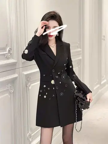 가을/겨울 나들이에! 무릎 기장 심플 코트 여성용 원 포인트