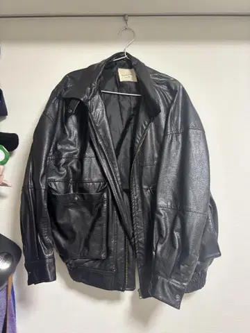 FREAK'S STORE 인조 가죽 블루종