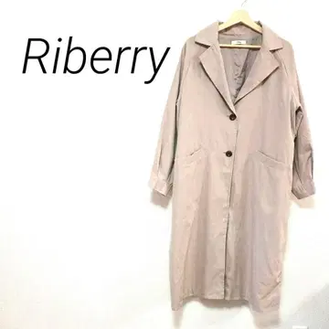 Riberry 베이지 트렌치코트 M 캐주얼 단추식 포켓