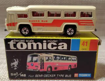토미카 블랙 상자 41-2 후지 중공업 세미데커형 버스 일본제 당시 물품