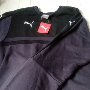 새상품 남성용 XL*PUMA 긴팔 트레이닝복 XL *블랙/진한 퍼플
