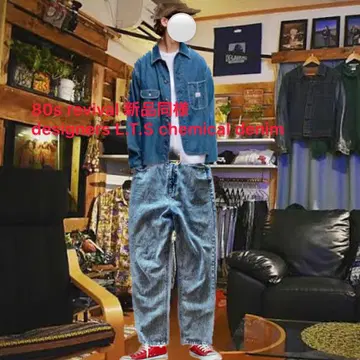 80srevival 디자이너 L.T.S chemical denim 32