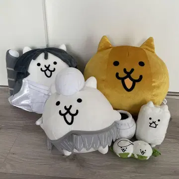 냥코 대전쟁 봉제 인형 마스코트 묶음 판매 5세트