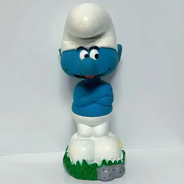 [레어] 스머프 보빙 헤드 와키 와블러 피규어 목석