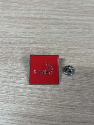 칠레 핀 배지 빨간색