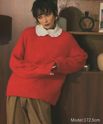 도노반 컬러 울 니트 레드