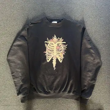 Champion 00s 초레어 프린트 맨투맨 리버스 위브
