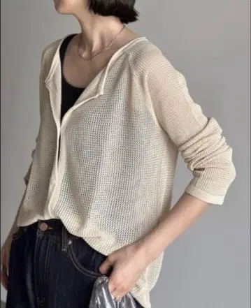 ARULLE mesh cardigan