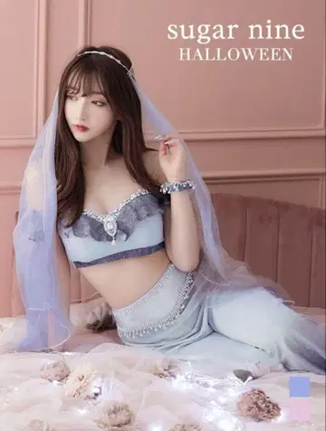 아라비안 걸 코스프레 캬바쿠라 알라딘 블루