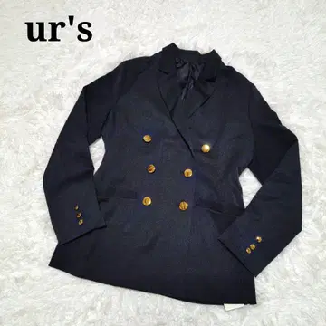 [ 새상품 ] urs 유어스 테일러드 자켓 네이비 골드 버튼 더블 버튼