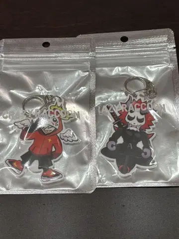CRAZY RACCOON 달마이즈갓 아리사카 키링 세트