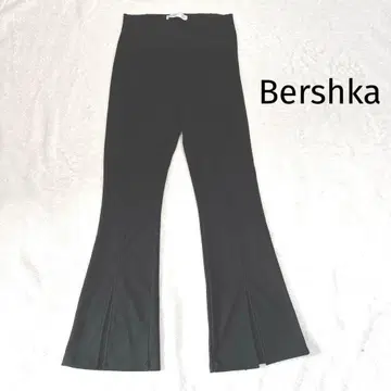 Bershka 버쉬카 스트레치 플레어 팬츠 black M 슬랙스