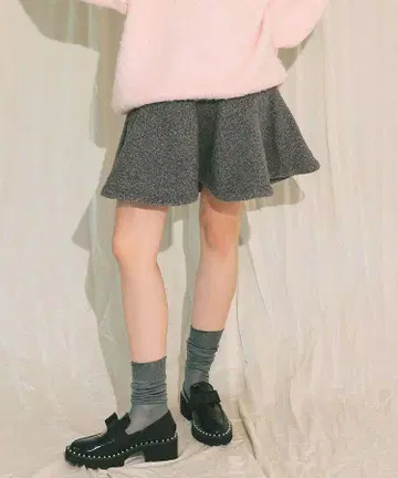 Donoban 부클 스커트 그레이