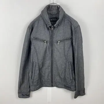 하자품 Von Dutch 보치 자켓 겉옷 린넨 혼방 로고 포함