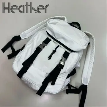 Heather 화이트 여성용 롤탑 백팩
