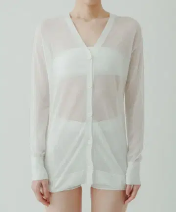 [ yo BIOTOP ] Sheer Vneck cardigan