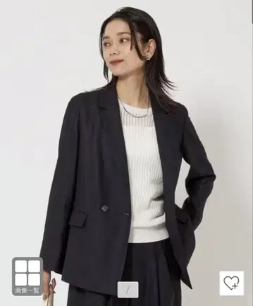 라이트 린넨 라이크 더블 자켓