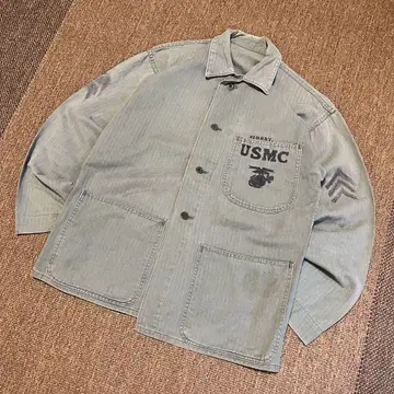 40s USMC P47 실물 스텐실 헤링본 HBT P41