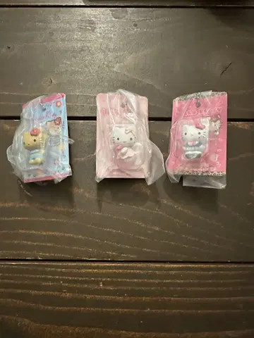 헬로키티 패키지 미니어처 3개 세트