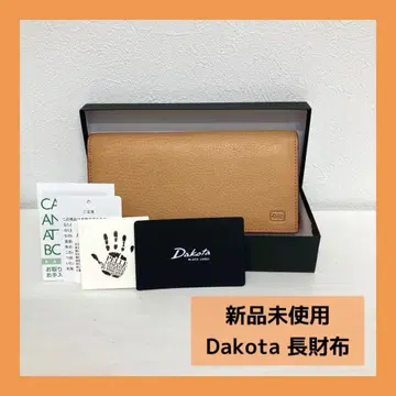 새상품 Dakota 셀바 장지갑 베이지 남성용 소가죽 동전 지갑 포함