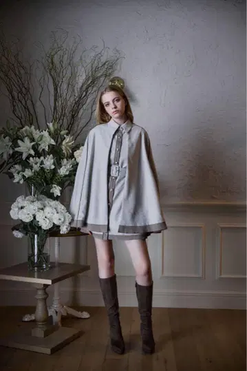 Twill 2way cape coat Riu